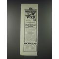 1931 Rock Island Railroad Ad - Golden State Limited