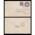 British Guiana Postal Sta 1926 uprated to Engla...