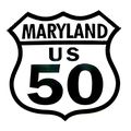 Route 50 Maryland Road Sign Fridge Magnet