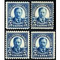 557, Mint LH (1 HR) 5¢ Four Fresh Stamps CV $64...