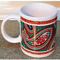 Matrix Stanley Papel Floral Coffee Tea Mug 1990...