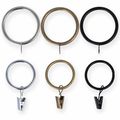 25mm - 50mm METAL CURTAIN POLE RINGS Fixed Eye ...