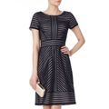 BNWT Phase Eight Lorelei Blue Navy Beige Lace D...