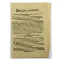 Original WW2 Soviet/Russian Air Drop Leaflet. -...