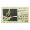 WW2 Soviet Air Drop Leaflet Illustrated by Bori...
