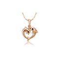 18K Rose Gold Overlay Genuine Austrian Crystal ...