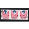 CVP33 44c Shield Very Fine MNH Strip of 3 PA5356