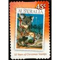 Australia 2007 Christmas 45c Used P&S. Stamp.
