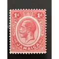 Jamaica KGV 1916 1d Scarlet Mounted Mint MM SG ...