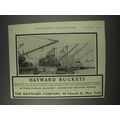 1910 Hayward Buckets Ad - For Every Purpose
