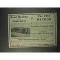 1910 Huber Contractor Engine Ad - Road Hauling