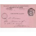 Netherlands 1896 Isaak De Jong Leeuwarden to Am...