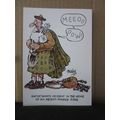 CAT AND PIPER, SCOTLAND humour. .unused postcar...