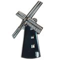 Windmill Metal Enamel Pin Badge or Brooch Holla...