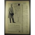 1956 Burberry Coat Ad - Doors open faster for the man in the Burberry