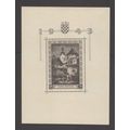 Croatia 1943, St. Mary's Church souvenir sheet....