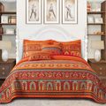 VAPUTAR Cotton Quilt Queen Size Bedding Set - 3...