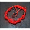 Red Disco Balls Crystal Black Hematite Shambala...