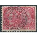 Canada 1897 SG126 3c Carmine Jubilee Fine Used....