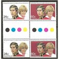 Australia 1981 Royal Wedding Set SG821-82 in U/...