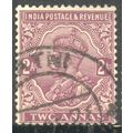 India 1911 - KGV 2a purple - used 2