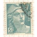 France Stamps 1947 - 4f bluish green "Marianne"...