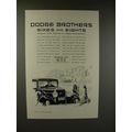 1930 Dodge Brothers Six Car Ad