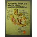 1971 Mattel Baby Tender Love Doll Ad - Talking,...