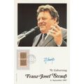 Franz Josef Strauss German Politician Hand Sign...