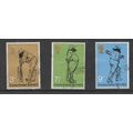 GREAT BRITAIN 1973 CRICKET SG 928 / 930 3 VALS ...