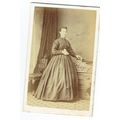 Victorian cdv photo woman standing long frock M...