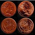 Australia Two Cents 1988 & 1989 2 x 2c Used Coi...