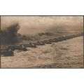 Floating Wooden Breakwater, c.1920s - RP Postcard