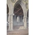 EC801 WALSOKEN CHURCH INTERIOR . PRINTED POSTCARD