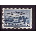 CANADA 1946 7c BLUE CANADA GEESE IN FLIGHT SG 4...