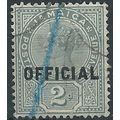 Jamaica 1890 O5 2d Grey OFFICIAL Good Used . ..