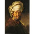 Rembrandt - An Oriental - Rijksmuseum postcard