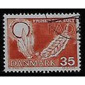 DENMARK 1963 FREEDOM FROM HUNGER 35 ORE BROWN R...