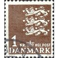 DENMARK, Triple lion passant, brown 1946, 1Kr, #2
