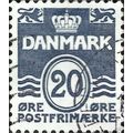 DENMARK, Triple wave lion, blue 1974, 20ore, #2