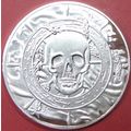 Pirate Skull. Casino Card Guard, Challenge Coin...