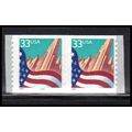 3281 33c U.S. Flag Over City Fine MNH CNP Left ...