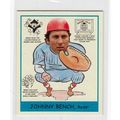 2007 Upper Deck Goudey Heads Up Johnny Bench ca...