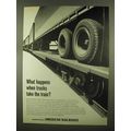 1965 Asociation of American Railroads Ad - Trucks Take