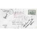 Canada REGISTERED War Combo 1943 Regina SASK to...