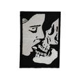 Skull French Kiss Iron On Patch Sew Motif Embro...