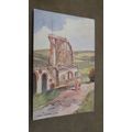 Early Hall Water Colour Series Postcard - Laxey...