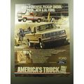 1982 Ford 6.9L Diesel Pickup Truck Ad - Most po...