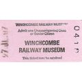 Winchcombe Railway Museum Edmondson Ticket Unac...