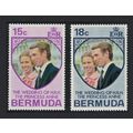 Bermuda Royal Wedding Princess Anne 2v 1973 MNH...